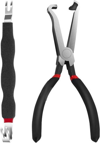 3pcs Electrical Disconnect Pliers Tool for Cars Set 1*Straight &1*60 Degree &1pcs Electrical Connector Separator Fuel Line Disconnect Tool Set Automotive Electrical Connector Wire Plug Sensor Pliers in Saudi Arabia