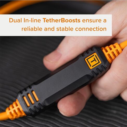 Tether Tools Tetherpro Optima 10g USB نقل البيانات الحصري ، 15 '(4.6 م) مستقيم إلى كابل مستقيم - برتقالي in Kuwait