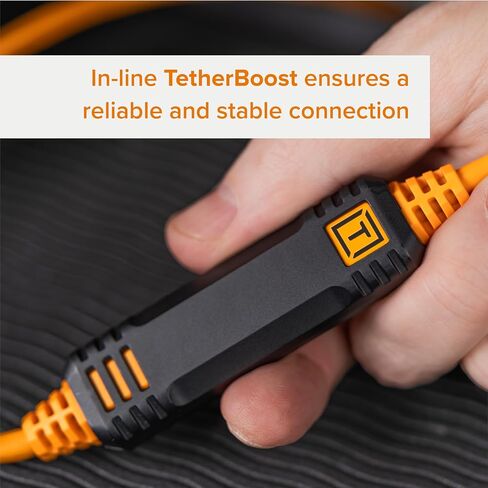 Tether Tools Tetherpro Optima 10g USB نقل البيانات الحصري ، 15 '(4.6 م) مستقيم إلى كابل مستقيم - برتقالي in Kuwait