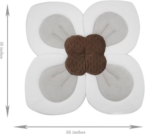 PandaEar Baby Bath Pad for Infant Newborn | Soft Flower Petals for Sink Bathtub Essentials Shower Gift -Pink in Saudi Arabia