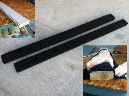 (2) 8' Long Marine Carpet BLACK Bunk Boards w/PADDING in Saudi Arabia