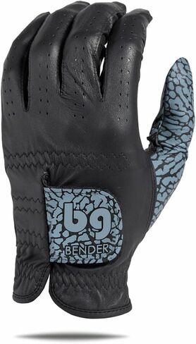 Bender Golf Gloves - Golf Accessories for Men - Golf Gloves Men Right Handed Golfer & Left Handed Golfer - Elite Tour (Yellow, Medium-Large, Left) in Kuwait