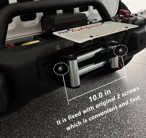 Flip-Up Winch License Plate Mount for All 10 inch Hawse Fairlead,Universal License Plate Bracket Front Bumper Compatible with Pickup Truck Off-Road Cars SUV Adjustable License Plate Holder in Kuwait