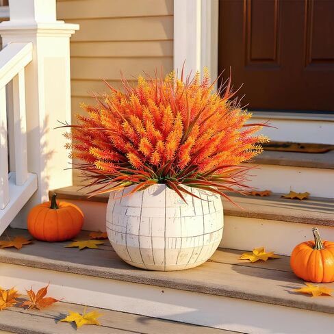 24PCS Artificial Flowers for Outdoors – UV Resistant Fake Flowers, Lavender Artificial Flowers Plastic Faux Plants for Garden Home Porch Hanging Planters Window Box Decor in Saudi Arabia