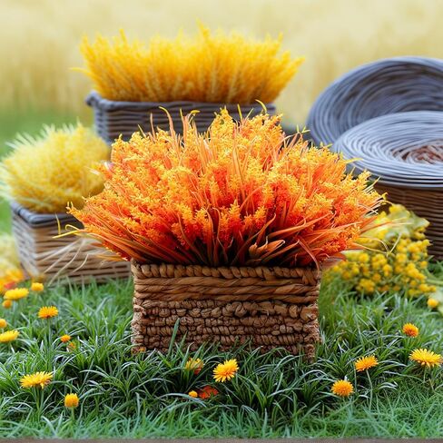 24PCS Artificial Flowers for Outdoors – UV Resistant Fake Flowers, Lavender Artificial Flowers Plastic Faux Plants for Garden Home Porch Hanging Planters Window Box Decor in Saudi Arabia