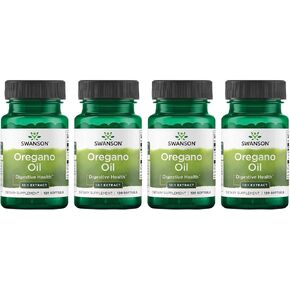 Swanson Oregano Oil 10:1 Extract-Natural Supplement Promoting Digestive Health-Respiratory & Urinary Tract Health Support (120 Softgels, 150mg Each) in Kuwait