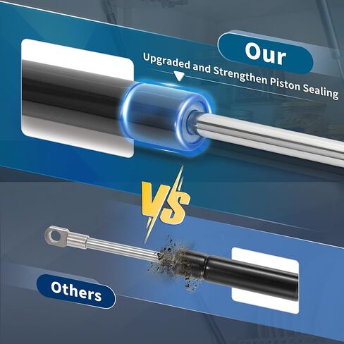 نوابض غازية 4 بوصة 5Ib/22N/2 كجم، دعامات غازية 4 بوصة، صندوق أدوات دعم الرفع الهيدروليكي، قطعتان، أسود in Kuwait