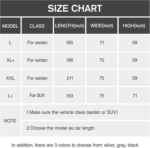 6 Layers Car Cover Waterproof All Weather Car Cover Waterproof All Weather, Outdoor Full Exterior Cover Rain Sun UV Snowproof Protection with Zipper Cotton for Sedan (196-210 inch) in Kuwait