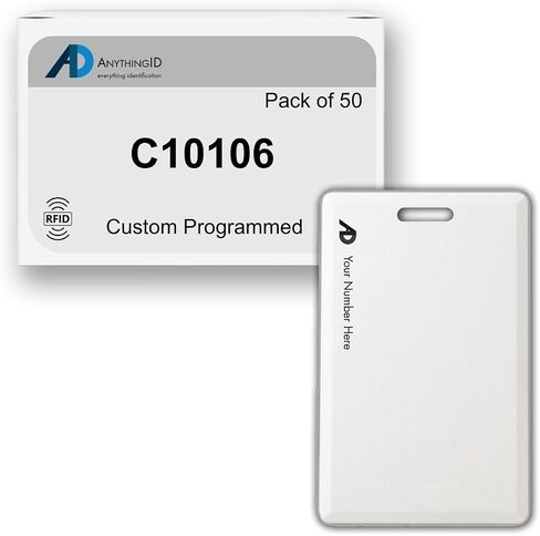 بطاقات صدفية مخصصة في نفس اليوم 40 بت متوافقة مع أجهزة قراءة القرب C10106 بسرعة 125 كيلو هرتز (25 حزمة) | يستبدل HID 1326 ProxCard II - اختر منشأتك ونطاقك in Kuwait