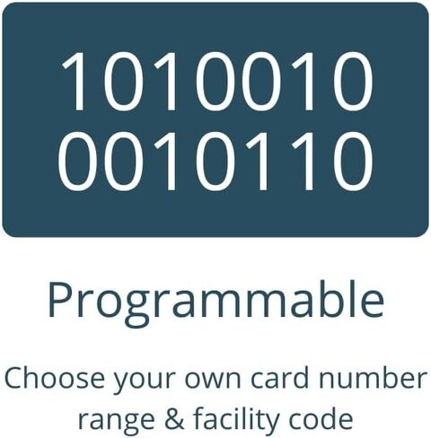 بطاقات صدفية مخصصة في نفس اليوم 40 بت متوافقة مع أجهزة قراءة القرب C10106 بسرعة 125 كيلو هرتز (25 حزمة) | يستبدل HID 1326 ProxCard II - اختر منشأتك ونطاقك in Kuwait