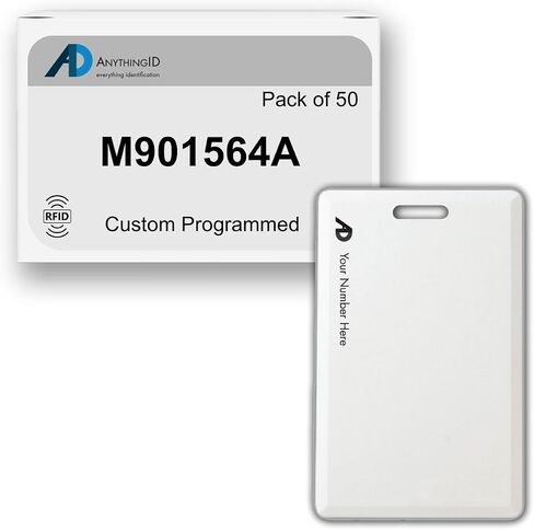 Custom Same Day 40 Bit Clamshell Cards Compatible with M901564A 125 kHz Proximity Readers (25 Pack) | Replaces HID 1326 ProxCard II - Choose Your Facility and Range in Saudi Arabia