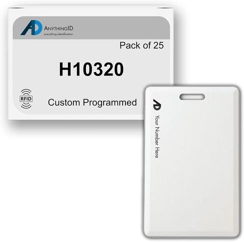 Custom Same Day 37 Bit Clamshell Cards Compatible with H10320 125 kHz Proximity Readers (25 Pack) | Replaces HID 1326 ProxCard II - Choose Your Facility and Range in Saudi Arabia