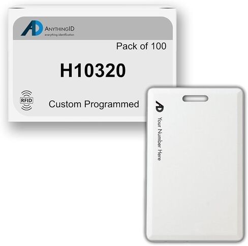Custom Same Day 37 Bit Clamshell Cards Compatible with H10320 125 kHz Proximity Readers (25 Pack) | Replaces HID 1326 ProxCard II - Choose Your Facility and Range in Saudi Arabia
