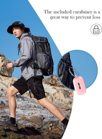 Case for JBL Live Pro 2 - True Wireless Noise Cancelling Earbuds,Soft Protective,Shockproof, BOVUGAC Silicone Case Cover with Keychain & Cleaning Kit & Lanyard-Black in Kuwait