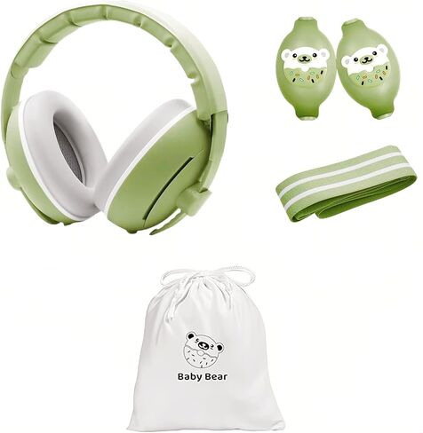Defender Baby Ear Defender 2-in-1 للأطفال والأطفال الصغار حتى 4 سنوات-أغطية أذن تقليل الضوضاء القابلة للتعديل ، وسماعات الأطفال المريحة مقابل أضرار السمع in Kuwait