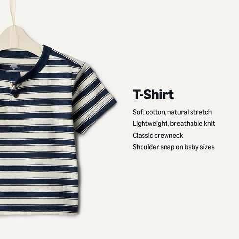 Amazon Essentials x Sofia Grainge Toddlers and Baby Boys' Cotton Short Sleeve Crewneck T-Shirts, Pack of 2 in Saudi Arabia