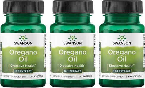 Swanson Oregano Oil 10:1 Extract-Natural Supplement Promoting Digestive Health-Respiratory & Urinary Tract Health Support (120 Softgels, 150mg Each) in Kuwait
