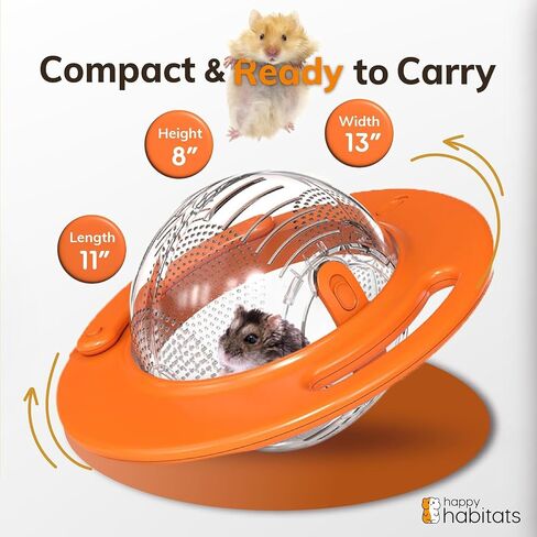 7" Roam Clear Hamster Ball - Unique Dwarf Hamster Ball & Small Animal Exercise Ball – Safe Pet Exercise Ball - Breathable for Pet Care in Kuwait