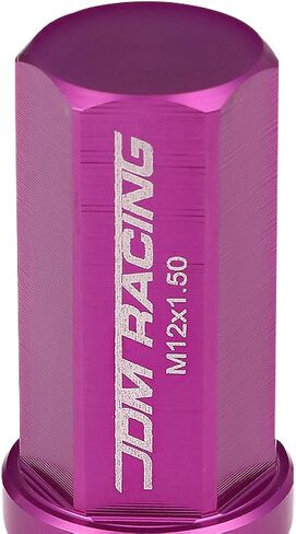 DNA MOTORING LN-ZTL-9019-15-RD 20Pcs M12 x 1.5 Close End Wheel Lug Nuts w/Deep Drive Extension Adapter, 25mm OD/50mm H, Red in Saudi Arabia
