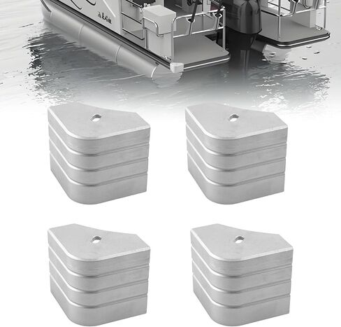 4PCS Boat Corner Caps Compatible with Pontoon Deck Protection Dock Corner Bumper for 90 Rounded Corner Aluminum 3.23 X 3.23 X 3.19 Inches in Saudi Arabia