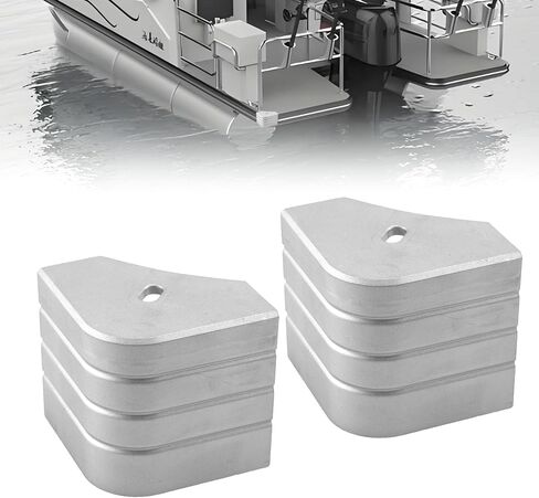 4PCS Boat Corner Caps Compatible with Pontoon Deck Protection Dock Corner Bumper for 90 Rounded Corner Aluminum 3.23 X 3.23 X 3.19 Inches in Saudi Arabia