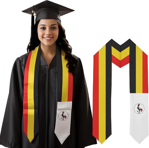 Vietnam Flag Graduation Sash Satin Scarf 72" Stole for Abroad Student International Study Class in Kuwait
