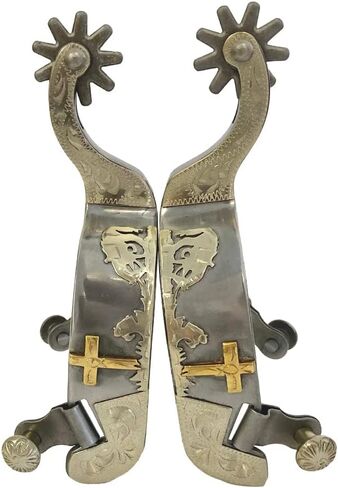AJ Tack Men's Sweet Iron Praying Cowboy Spurs in Saudi Arabia
