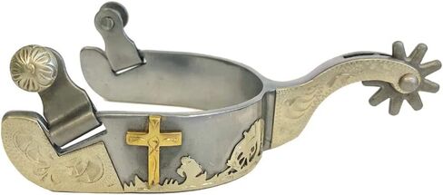 AJ Tack Men's Sweet Iron Praying Cowboy Spurs in Saudi Arabia
