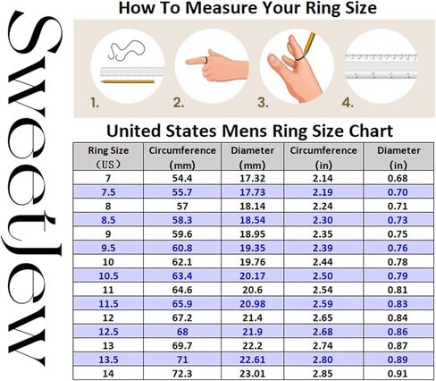 Mens Wedding Band Pave 5A Black and White Cubic Zirconia 925 Sterling Silver Round Cut 14K White Gold Plated Promise Ring For Him Size 7-14 in Kuwait