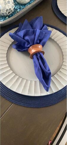 Twisted Wire Mesh Napkin Rings Set of 12 Holders Décor Dinner Party Wedding Christmas Gathering in Saudi Arabia
