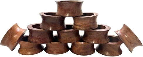 Twisted Wire Mesh Napkin Rings Set of 12 Holders Décor Dinner Party Wedding Christmas Gathering in Saudi Arabia