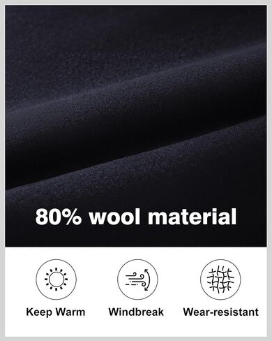 APTRO Men's Pea Coat Wool Jacket Windbreaker Single Breasted Winter Coat in Saudi Arabia