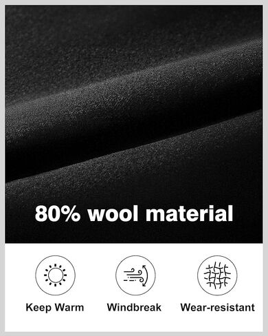 APTRO Men's Pea Coat Wool Jacket Windbreaker Single Breasted Winter Coat in Kuwait