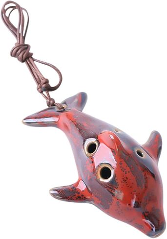 أداة موسيقية خفيفة الوزن من السيراميك ذات 6 فتحات من BESPORTBLE Ocarina Flute لعيد الميلاد بشكل عشوائي in Saudi Arabia
