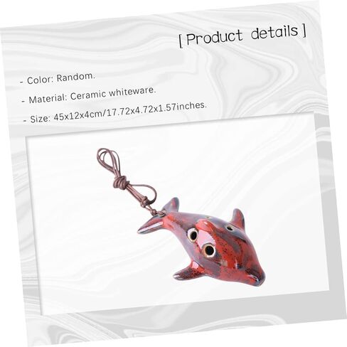 أداة موسيقية خفيفة الوزن من السيراميك ذات 6 فتحات من BESPORTBLE Ocarina Flute لعيد الميلاد بشكل عشوائي in Saudi Arabia