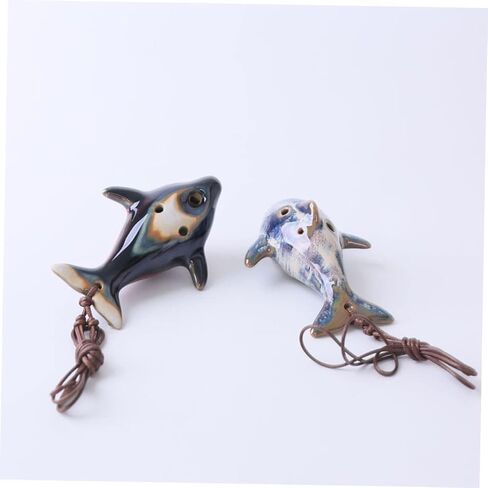 أداة موسيقية خفيفة الوزن من السيراميك ذات 6 فتحات من BESPORTBLE Ocarina Flute لعيد الميلاد بشكل عشوائي in Saudi Arabia