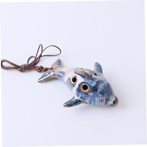 أداة موسيقية خفيفة الوزن من السيراميك ذات 6 فتحات من BESPORTBLE Ocarina Flute لعيد الميلاد بشكل عشوائي in Saudi Arabia