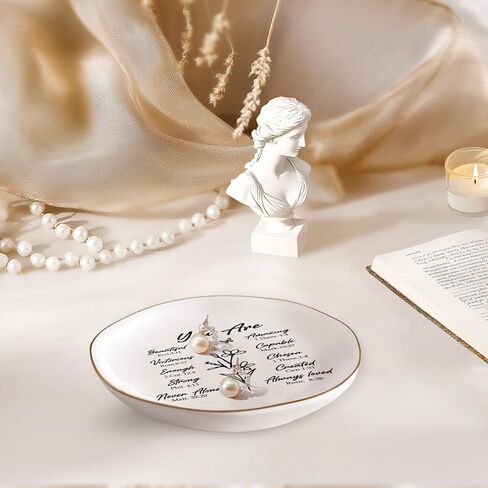 God Says You are Ring Tray - Jewelry Dish Tray,for Christian Women,Christian Jewelry Dish,Religious Gifts for Women, (Heptagon) in Saudi Arabia