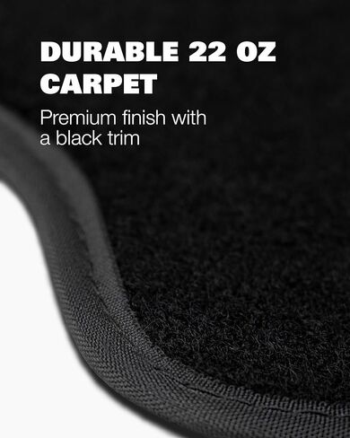 Floor Mats for Honda Civic 2016 2017 2018 2019 2020 2021 - Custom 3D Fit for Civic 10th Gen Hatchback Coupe Sedan - 1st and 2nd Row Set - 30oz Heavy Duty Carpet Mat - All Weather Car Liner Accessories in Saudi Arabia