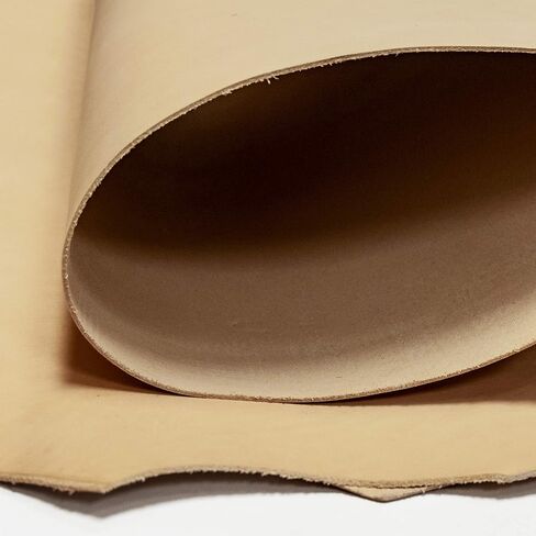 Realeather Veg Tan Double Counder Tooling Leather لصياغة ، 7-8 أوقية ، طبيعية in Kuwait