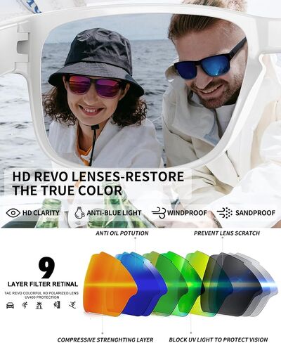 Rosemal Polarized Sunglasses for Women Men Sports Sunglasses Driving Cycling Running Fishing Hiking Golf UV400 TR90 in Saudi Arabia