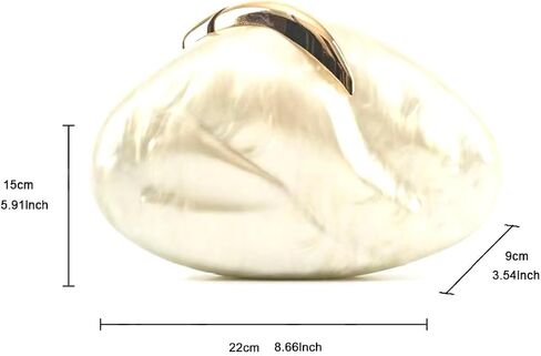 Acrylic Evening Clutch Purse for Women Formal, Metallic Purse Evening Handbags Metal Chain Shoulder Bag in Kuwait