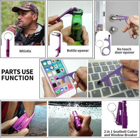 Wristlet Keychain Set with RFID Wallet Card Holder and Bottle Opener, Car Keychain Accessories for Women in Kuwait