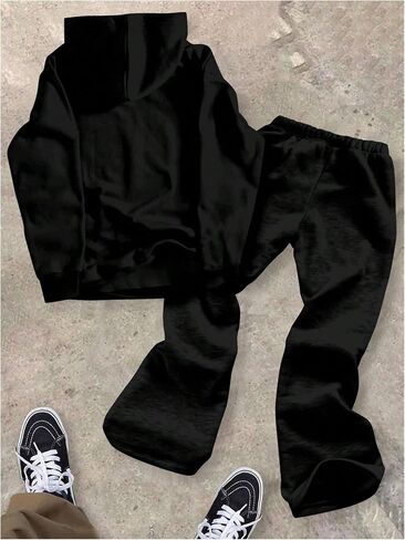 Boy's 2 Piece Sweatsuit Streetwear Letter Star Graphic Long Sleeve Hoodie and Long Sweatpants Sets in Saudi Arabia