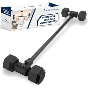 Dumbbell to Barbell Converter, Barbell Bar, Adjustable Barbell, Transform Dumbbells to a Barbell, Adjustable to 200 lb Capacity in Saudi Arabia