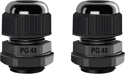 غدة الكابل NPT 1 "× 5pcs IP68 موصلات كابل نايلون مقاومة للماء مع قفل وحشيات ، مناسبة لكابلات 18 ملم - 24 ملم in Kuwait