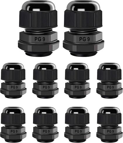 غدة الكابل NPT 1 "× 5pcs IP68 موصلات كابل نايلون مقاومة للماء مع قفل وحشيات ، مناسبة لكابلات 18 ملم - 24 ملم in Kuwait