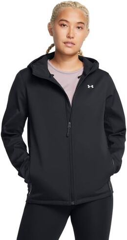 Under Armour Women's ColdGear Infrared Shield Hooded 2.0 Soft Shell, (840) Earthen Orange / / Black, Medium in Saudi Arabia