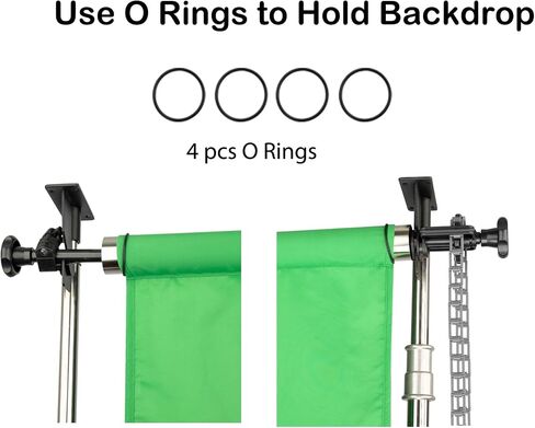 Photography 1 Roller Wall/Celing/Light Stand Mounted Manual Photo Studio Background Support System with 118"/3m Stainless Steel Tube Crossbar in Saudi Arabia