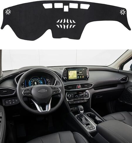 Dash Cover Mat Compatible with Toyota Prius 2023 2024 2025 Accessories Black Flannel Interior Trim Car Dashboard UV Sun Protection in Kuwait